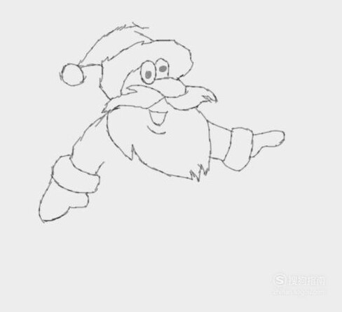 如何简单画出圣诞老人